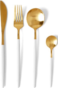 Vue-16pc-Remy-Cutlery-Set-White on sale