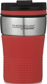 Thermos+Stainless+Steel+Vacuum+Insulated+Travel+Cup+200ml+-+Red