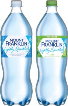 Mount+Franklin+Lightly+Sparkling+Water+1.25+Litre+Selected+Varieties