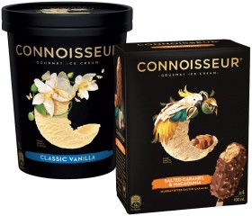 Connoisseur-Gourmet-Ice-Cream-1-Litre-4-Pack-or-Mini-6-Pack-Selected-Varieties on sale