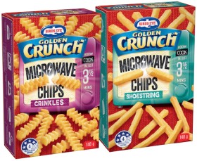 Birds+Eye+Golden+Crunch+Microwave+Chips+140g+Selected+Varieties