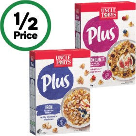 Uncle-Tobys-Plus-410-435g on sale