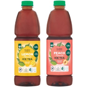 Woolworths+Peach+or+Lemon+Ice+Tea+1.25+Litre