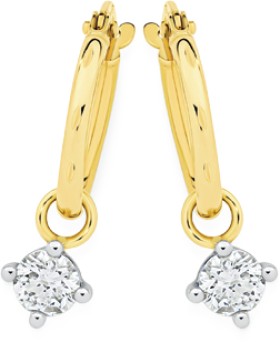 Alora-9ct-Gold-12-Carat-TW-Lab-Grown-Diamond-Round-Drop-Hoop-Earrings on sale