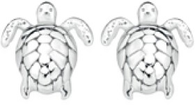 Sterling+Silver+Small+Turtle+Stud+Earrings