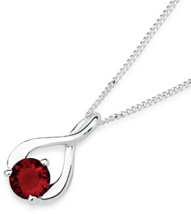 Sterling-Silver-Red-Wishbone-Pendant on sale