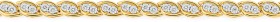 9ct-Gold-Diamond-Marquise-Link-Bracelet on sale