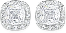 Sterling-Silver-Cushion-Cut-Cubic-Zirconia-Halo-Stud-Earrings on sale