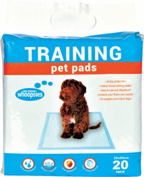 Pet-Training-Pads-20-Pack-55x55cm on sale