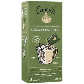 Campos+Liquid+Coffee+Sachets+Pk+8