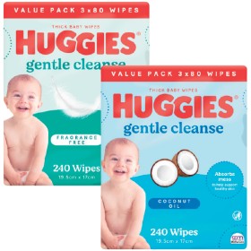 Huggies+Thick+Baby+Wipes+Pk+240