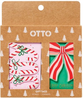 Otto-Christmas-Luggage-Gift-Tags-10-Pack-Festive-Fresh on sale
