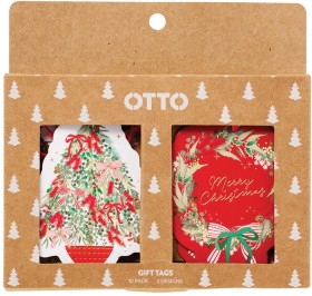 Otto+Christmas+Shapes+Gift+Tags+10+Pack+Australiana