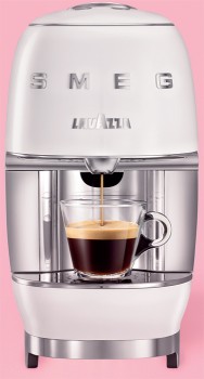 Lavazza+A+Modo+Mio+SMEG+Capsule+Machine+White