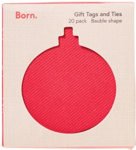 Born+Christmas+Swing+Tags+Bauble+20+Pack