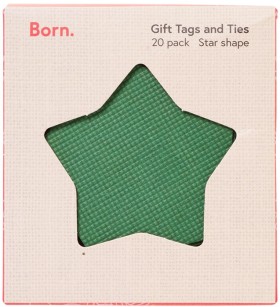 Born-Christmas-Swing-Tags-Star-20-Pack on sale
