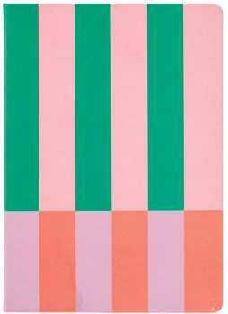 Keji-A5-Ruled-Notebook-160-Page-Candy-Stripe on sale