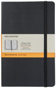 Moleskine+Classic+Hardcover+Ruled+Large+240pg+Notebook+Black