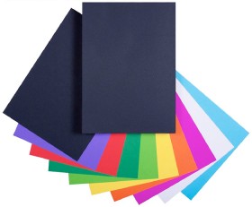 Quill+A4+Paper+125gsm+100+Pack+Assorted