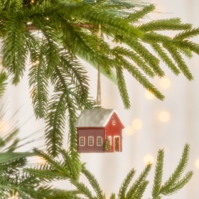 Santas-Cottage-Hanging-Christmas-Decoration-by-Pillow-Talk on sale