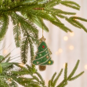 Beaded-Christmas-Tree-Hanging-Decoration-by-Pillow-Talk on sale