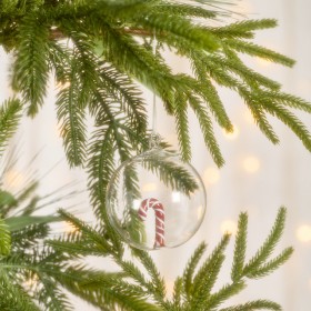 Candy+Cane+Glass+Christmas+Bauble+by+Pillow+Talk