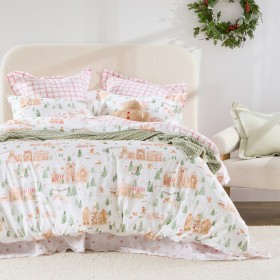 Gingerbread+Village+Quilt+Cover+Set+by+Pillow+Talk