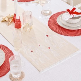 Christmas+Gingerbread+Embroidered+Table+Runner+by+Pillow+Talk