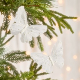 Orella+Pearl+Butterfly+Christmas+Decoration+2+Pack+by+Pillow+Talk
