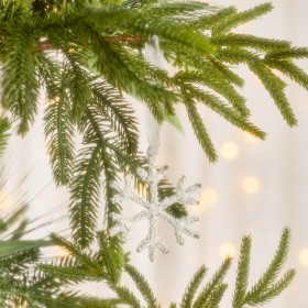 Beaded+Silver+Snowflake+Christmas+Decoration+by+Pillow+Talk
