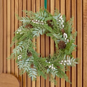 Sugar+Pine+Leaf+Christmas+Wreath+by+Pillow+Talk