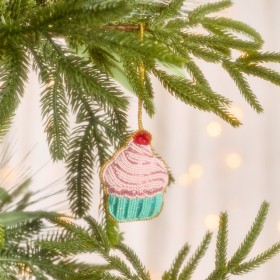 Beaded+Candy+Cupcake+Hanging+Christmas+Decoration+by+Pillow+Talk