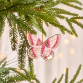 Beaded-Butterfly-Hanging-Christmas-Decoration-by-Pillow-Talk on sale