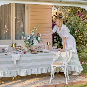 Piper-Stripe-Ruffle-Table-Cloth-by-Habitat on sale