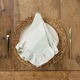 Piper+Stripe+Ruffle+Napkin+4+Pack+by+Habitat