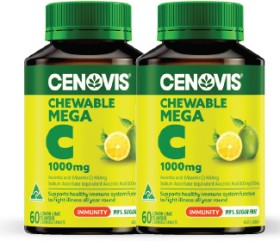 Cenovis-Chewable-Mega-C-1000mg-Lemon-Lime-Flavour-60-Tablets on sale
