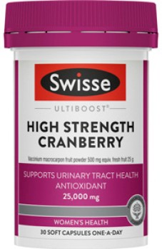 Swisse+Ultiboost+High+Strength+Cranberry+30+Capsules