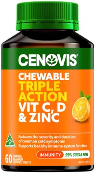 Cenovis+Chewable+Triple+Action+Vit+C%2C+D+%26amp%3B+Zinc+60+Tablets