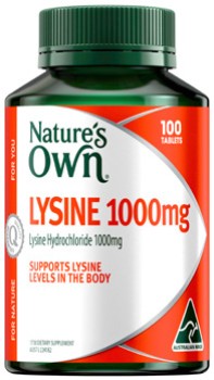 Nature%26rsquo%3Bs+Own+Lysine+1000mg+100+Tablets