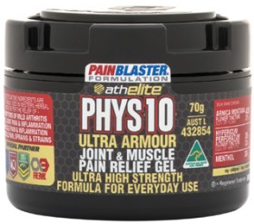 Athelite-PHYS10-Joint-Muscle-Pain-Relief-Gel-70g on sale