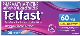 Telfast-Hayfever-Allergy-Relief-60mg-20-Tablets on sale