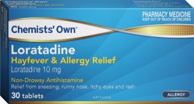 Chemists-Own-Loratadine-10mg-30-Tablets on sale