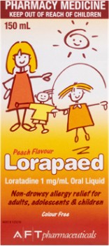 Lorapaed+Loratadine+Allergy+Relief+Syrup+150mL