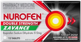 Nurofen+Double+Strength+Zavance+512mg+12+Tablets