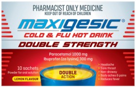 Maxigesic-Cold-Flu-Hot-Drink-Double-Strength-10-Sachets on sale