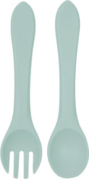 Guardian+Silicone+Fork+%26amp%3B+Spoon+Set+-+Seafoam