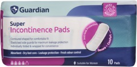 Guardian+Incontinence+Pads+Super+10+Pack