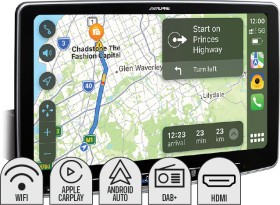 Alpine-11-200W-HALO-WIRELESS-CARPLAY-ANDROID-AUTO-DAB-REC on sale