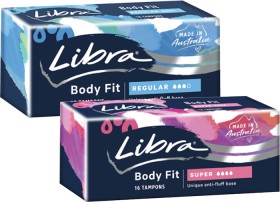 Libra+Body+Fit+Tampons+Regular+or+Super+16+Pack