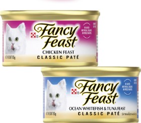 Fancy-Feast-Classic-or-Creamy-Delights-Cat-Food-85g on sale